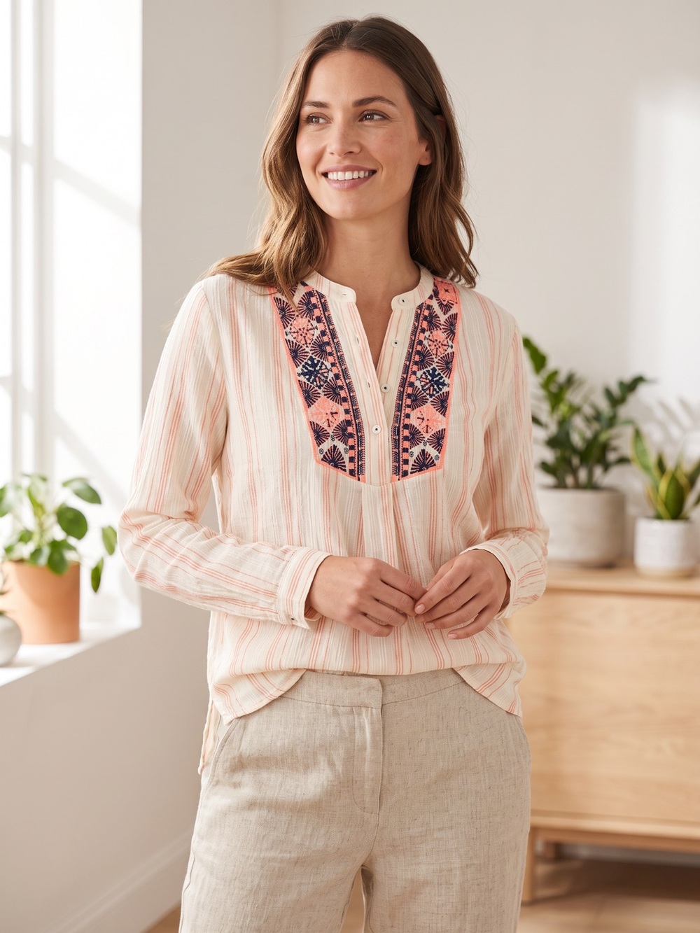 🍊LIKE NEW🍊 Anthropologie Embroidered Blouse